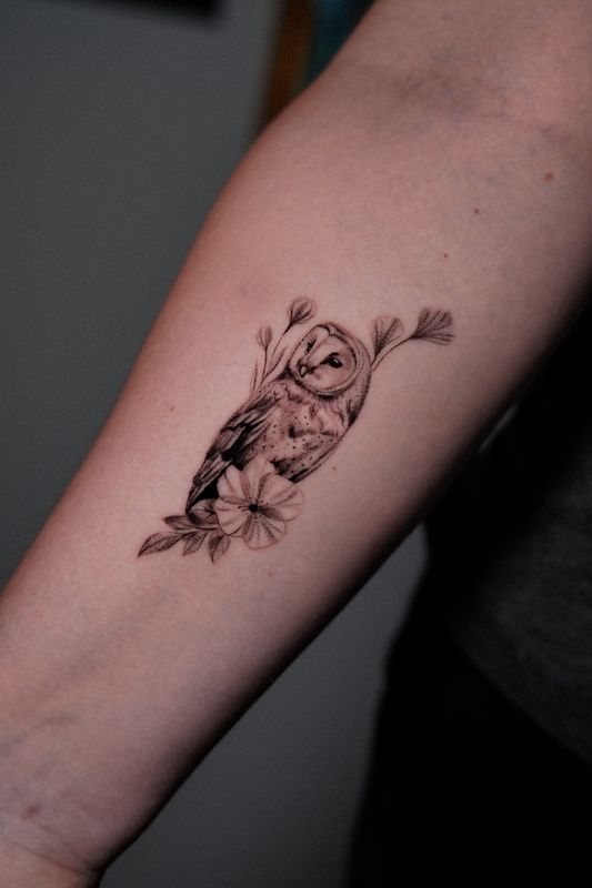 Tatuaż wykonany przez Violettę Lutattoo (Black & grey, Fine line)