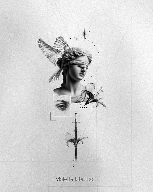 Tatuaż wykonany przez Violettę Lutattoo — Available design