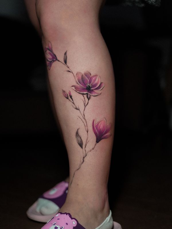 Tatuaż wykonany przez Violettę Lutattoo (Kolor)