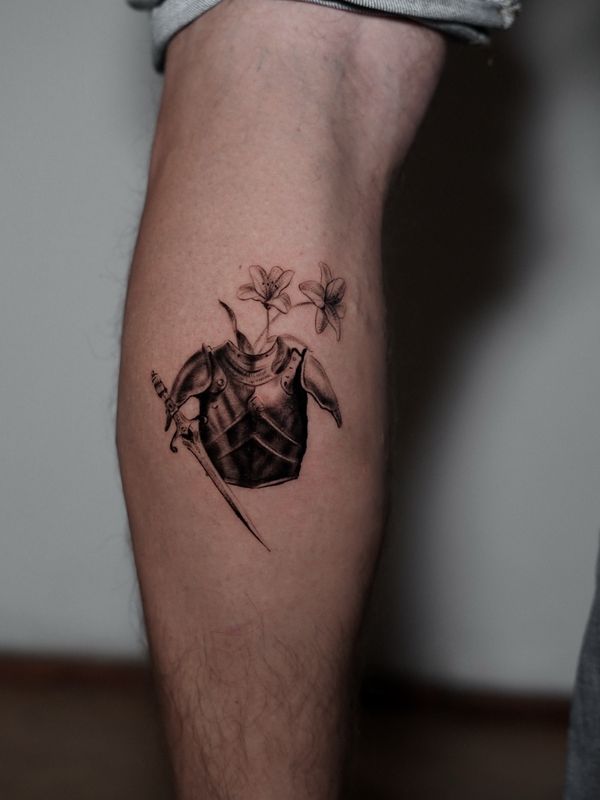 Tatuaż wykonany przez Violettę Lutattoo (Black & grey)