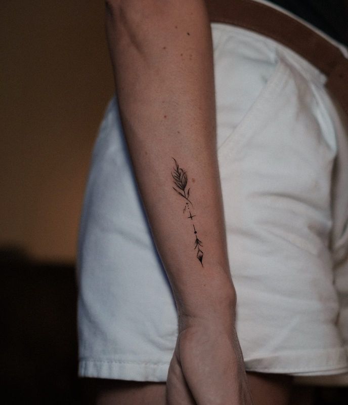Tatuaż wykonany przez Violettę Lutattoo — Mini tatuaże